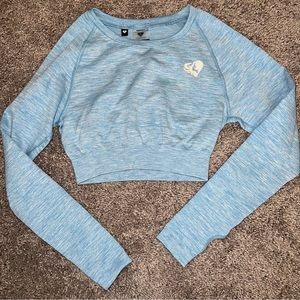 Women’s Best Crop Light Blue long sleeve Size S